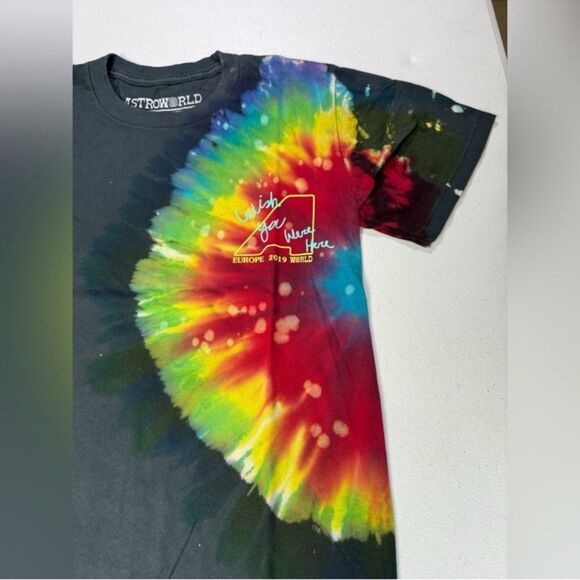 New travis scott astroworld Euro exclusive tie dye shirt Sz S - Picture 4 of 9